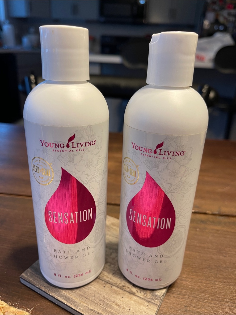 Young Living Essential Oils Sensation Bath & Shower Gel Sealed Set of Two